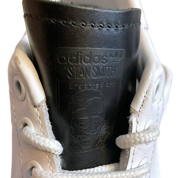 Adidas Stan Smith Sneakers Men's SZ 6 Core White Black Tongue Low Top Limit ED - Picture 2 of 15